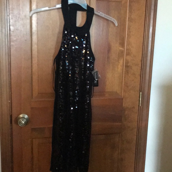 Black Sequined Dress-  NWT - Picture 1 of 4